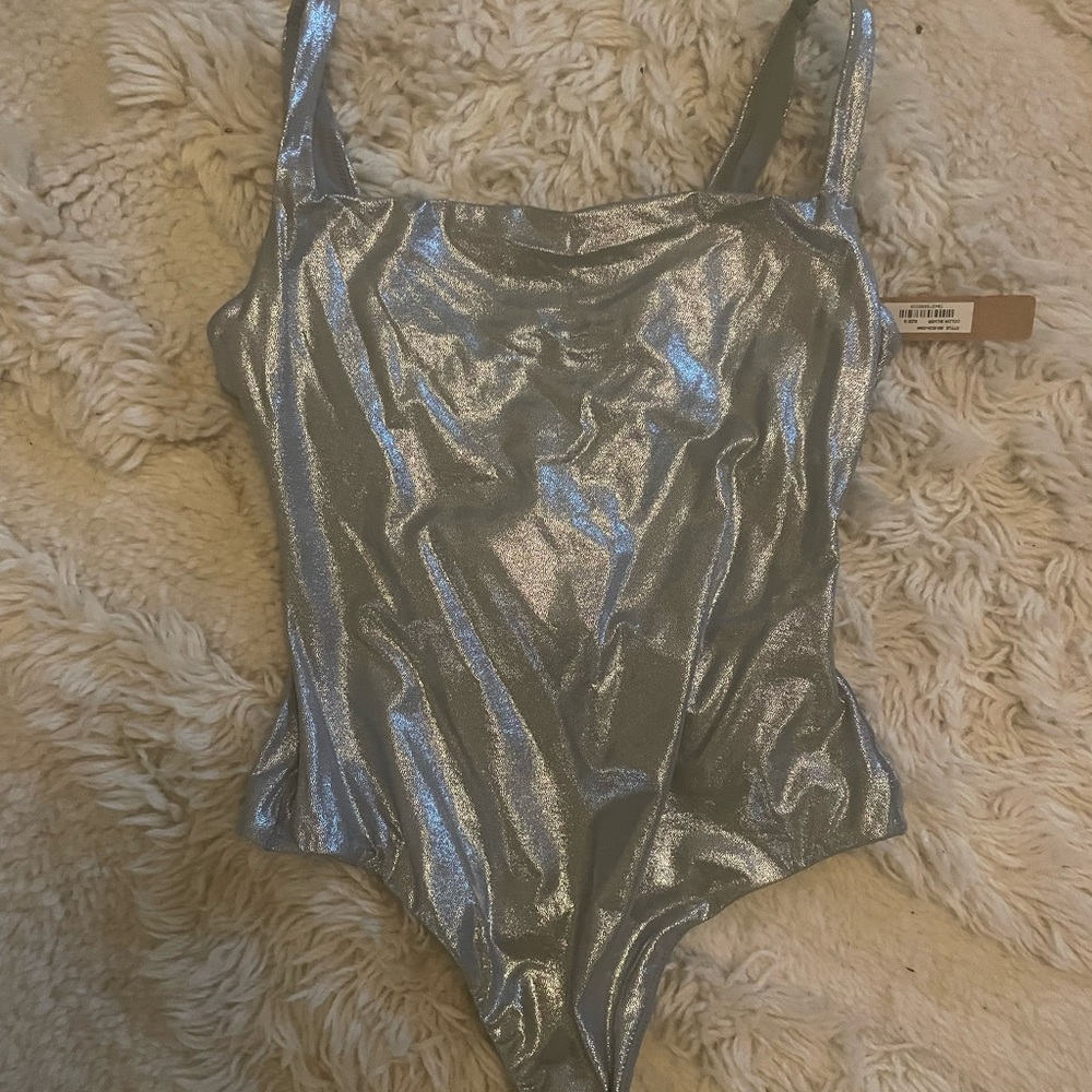 Skims silver bodysuit